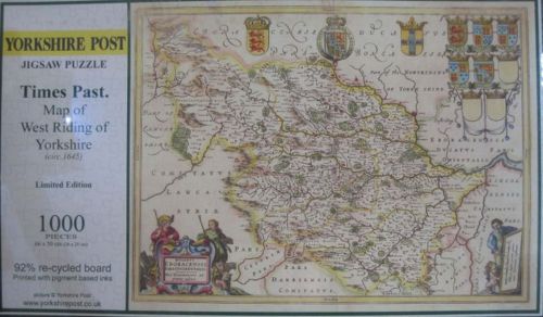 Map of West Riding of Yorkshire c1645 (3549)