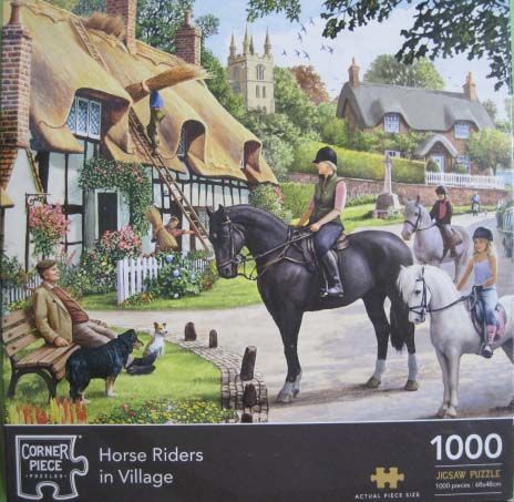 Horse Riders in the Village (5809)