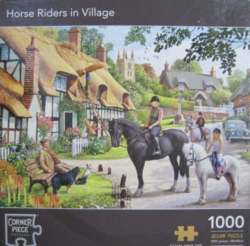 Horse Riders in the Village (6078)